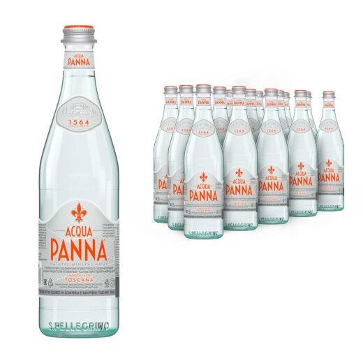 Минеральная вода Acqua Panna / Аква Панна негазированная СТЕКЛО 0.75 л (15 штук) &mdash; 