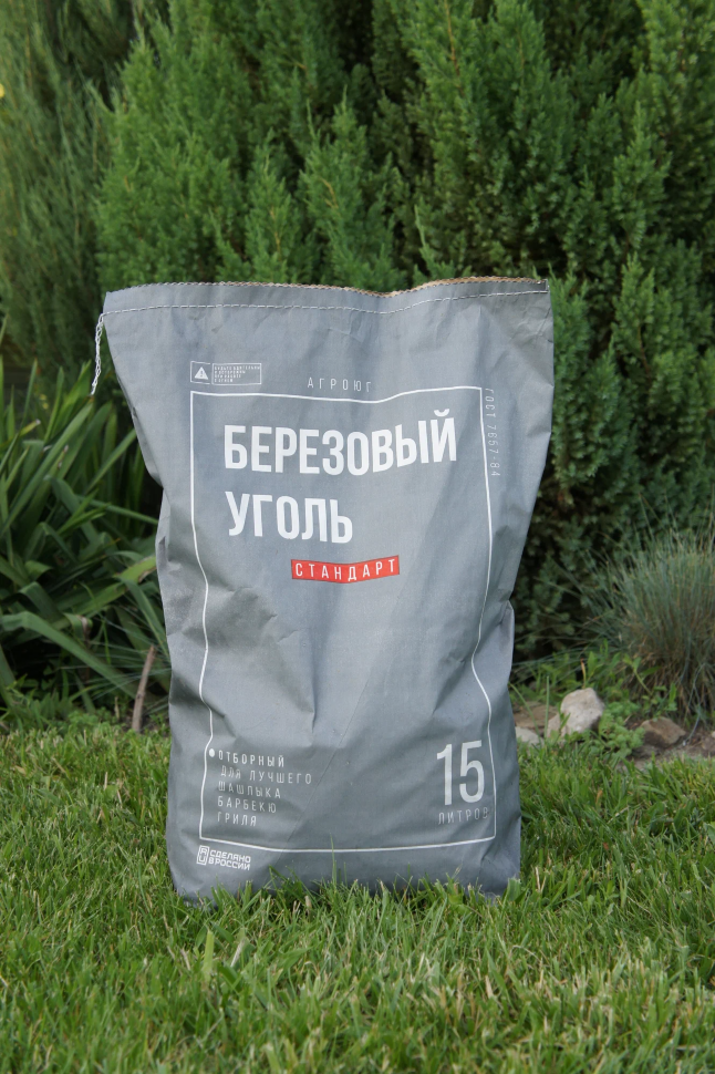 YOUBBQ Уголь берёзовый Стандарт-2.7 кг, 100 % берёза